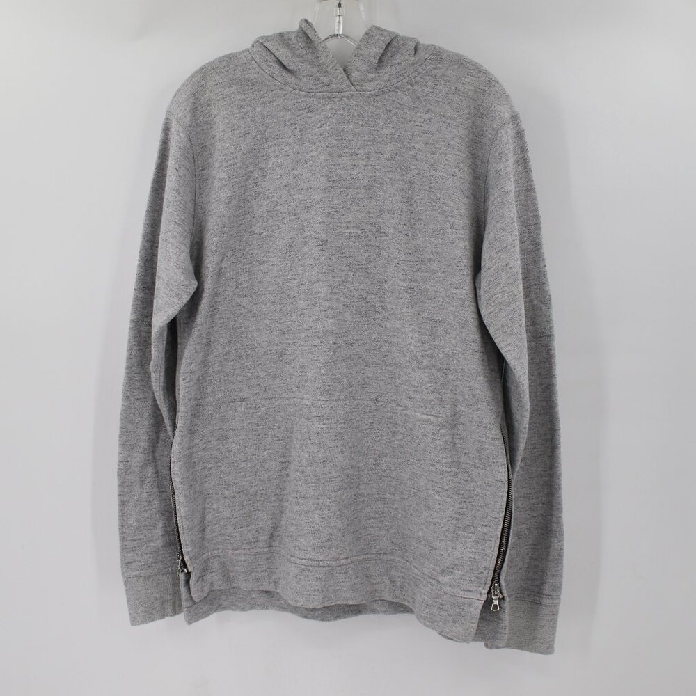 John‎ Elliott x gap sweatshirt men's medium hooded gray side zip cotton hoodie